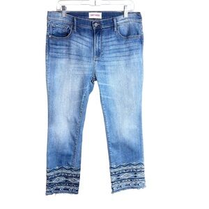 DRIFTWOOD Colette Embroidered Hem Jean Size 31